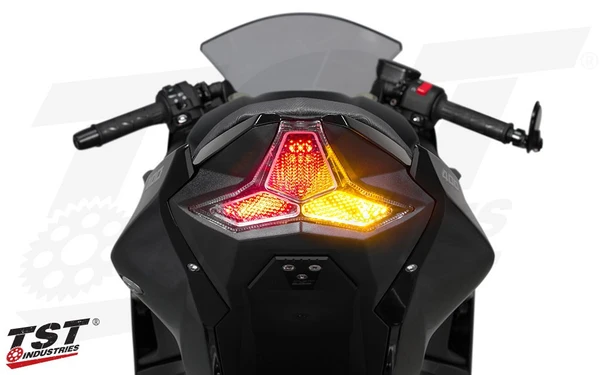 TST Programmable and Sequential LED Integrated Tail Light for Kawasaki Ninja 400 2018-2023 / Z400 2019-2023 - Image 6