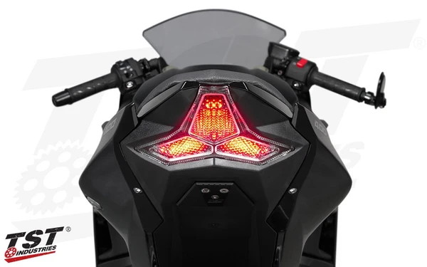 TST Programmable and Sequential LED Integrated Tail Light for Kawasaki Ninja 400 2018-2023 / Z400 2019-2023 - Image 7