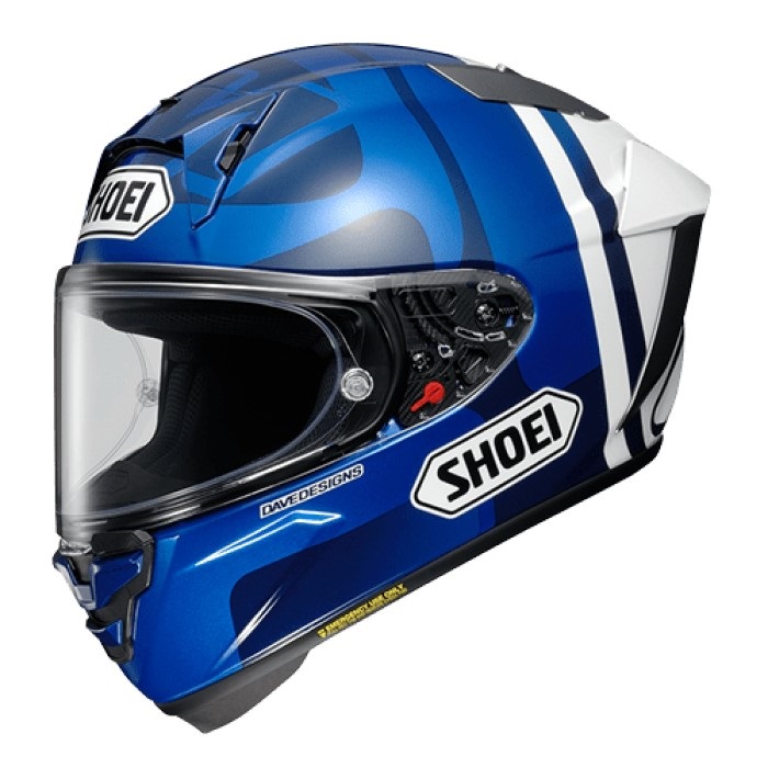 SHOEI X-Fifteen A.MARQUEZ73 V2 TC-2 BLUE/WHITE Full-Face Helmet