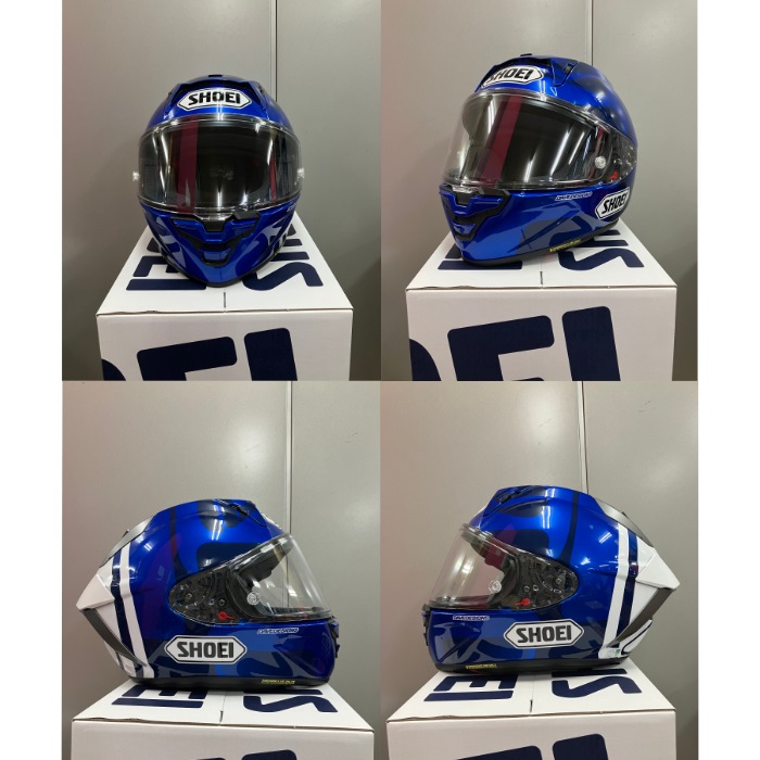 SHOEI X-Fifteen A.MARQUEZ73 V2 TC-2 BLUE/WHITE Full-Face Helmet - Image 4