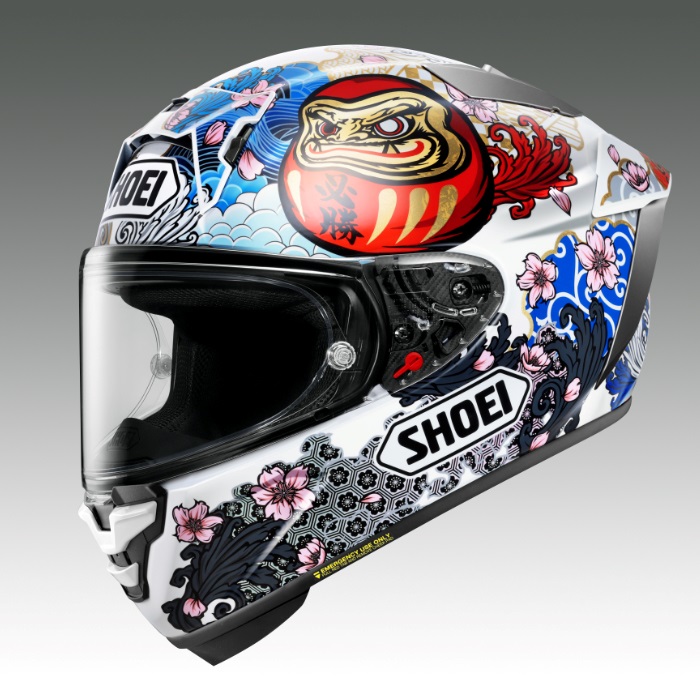 SHOEI X-Fifteen MARQUEZ MOTEGI5 TC-6 WHITE/GREY Full-Face Helmet