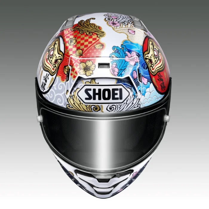 SHOEI X-Fifteen MARQUEZ MOTEGI5 TC-6 WHITE/GREY Full-Face Helmet - Image 3