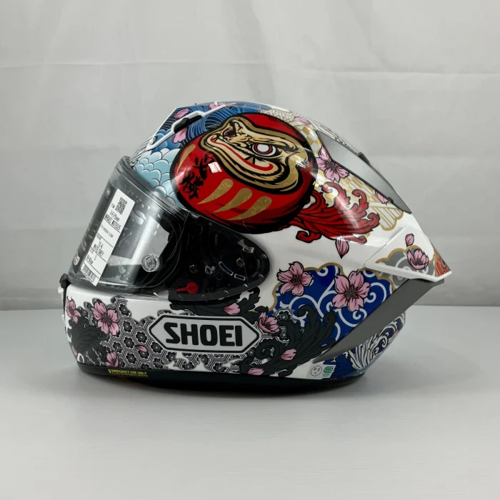 SHOEI X-Fifteen MARQUEZ MOTEGI5 TC-6 WHITE/GREY Full-Face Helmet - Image 4