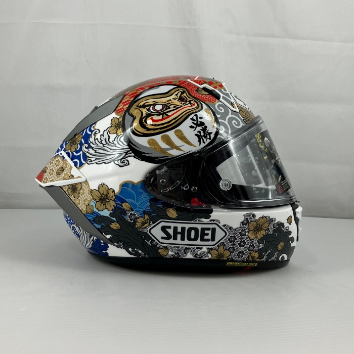 SHOEI X-Fifteen MARQUEZ MOTEGI5 TC-6 WHITE/GREY Full-Face Helmet - Image 5