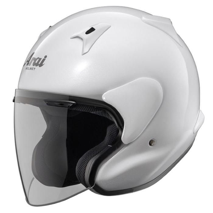 ARAI MZ-F XO Open Face Helmet, Glass White