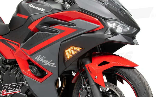 TST Nexus LED Front Turn Signals for Kawasaki Ninja 500 2024+