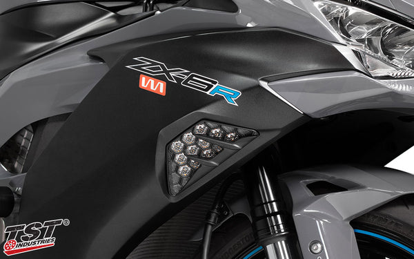 TST Nexus LED Front Turn Signals for Kawasaki Ninja ZX-6R 2013-2023 - Image 3