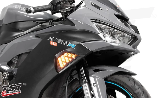 TST Nexus LED Front Turn Signals for Kawasaki Ninja ZX-6R 2013-2023 - Image 4