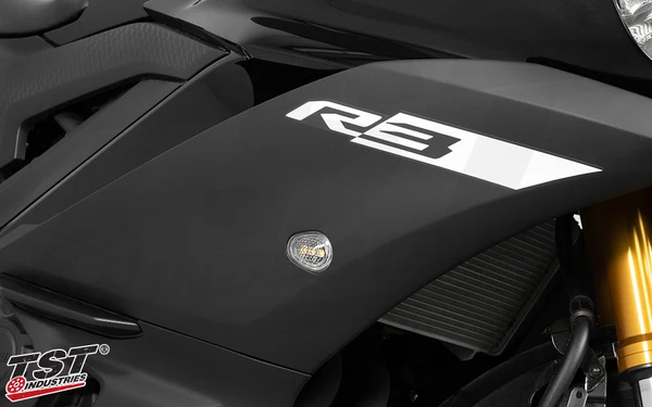 TST HALO-GTR Front LED Flushmount Turn Signals for Yamaha YZF-R3 2015-2024 - Image 9