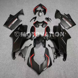 Ducati Panigale V4S 2017-2019 Matte Black ABS Fairings | Motovation Frgs