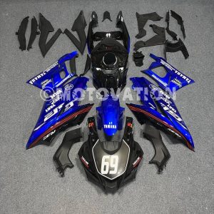 Yamaha R25 2019-2024 Blue with Black ABS Fairings | Motovation Frgs