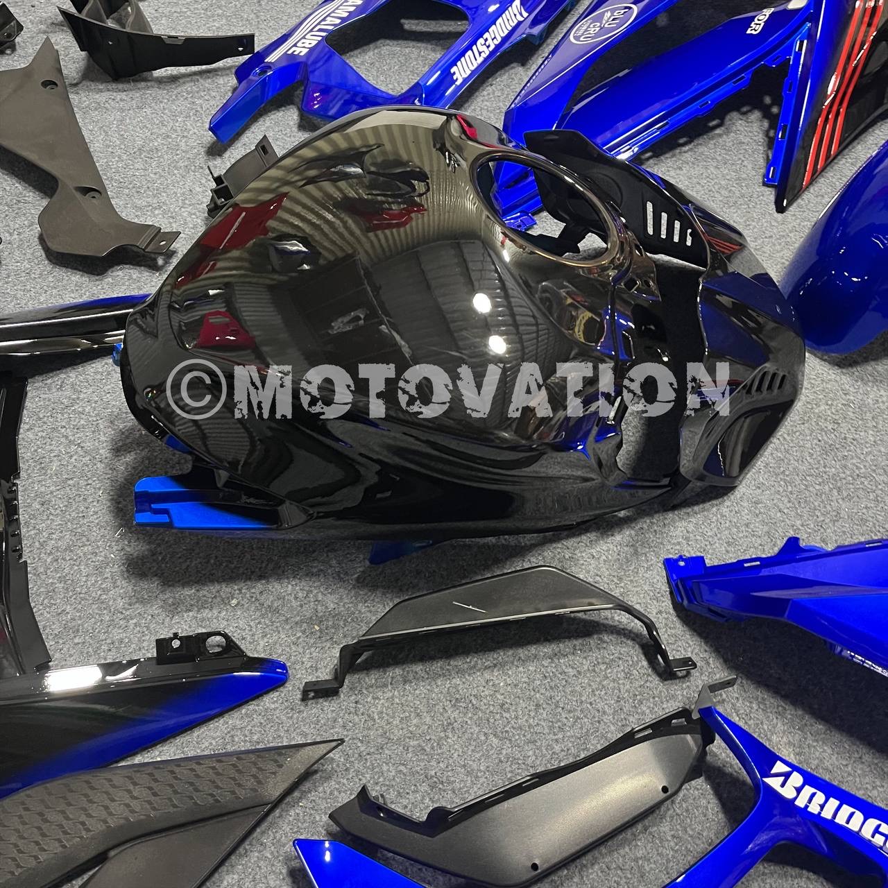 Yamaha R25 2019-2024 Blue with Black ABS Fairings | Motovation Frgs - Image 6