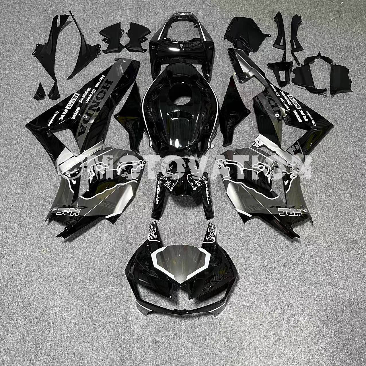 Honda CBR600RR 2013-2019 Black ABS Fairings | Motovation Frgs