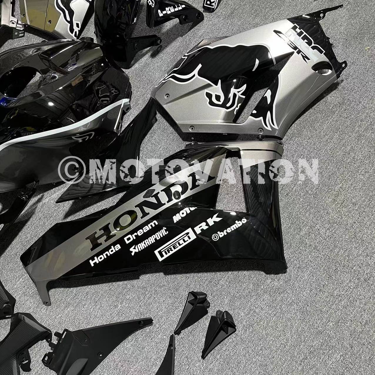 Honda CBR600RR 2013-2019 Black ABS Fairings | Motovation Frgs - Image 3