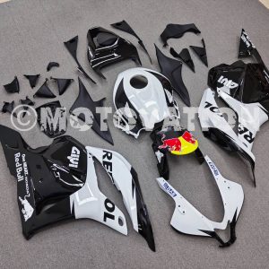 Honda CBR600RR 2007-2012 White with Black ABS Fairings | Motovation Frgs