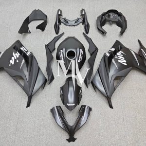 Kawasaki NINJA 250 2013-2017 Matte Black ABS Fairings | Motovation Frgs