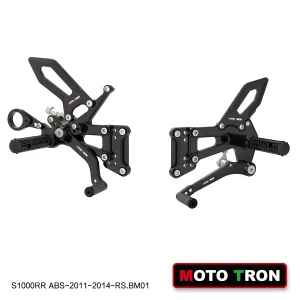 Moto tron Adjustable Rear Sets BMW S1000RR 11-14/S1000R 11-16