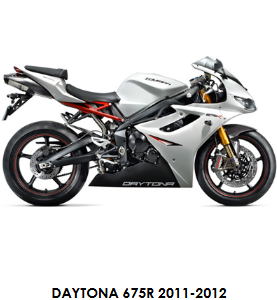 GB RACING Triumph Daytona 675R 2011-2016 SET Cover UK Spec