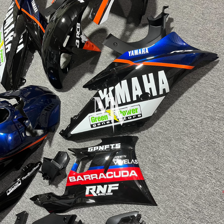 Yamaha R25 2019-2024 Black with Blue ABS Fairings | Motovation Frgs - Image 5