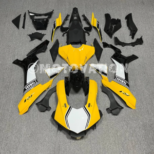 Yamaha R1 2015-2019 Yellow with White & Black ABS Fairings | Motovation Frgs