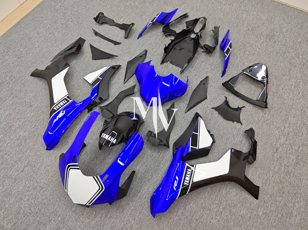 Yamaha R1 2015-2019 Blue with White ABS Fairings | Motovation Frgs - Image 5