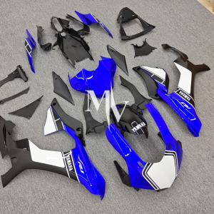 Yamaha R1 2015-2019 Blue with White ABS Fairings | Motovation Frgs