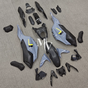 Yamaha MT07 2012-2017 Grey with Matte Black ABS Fairings | Motovation Frgs