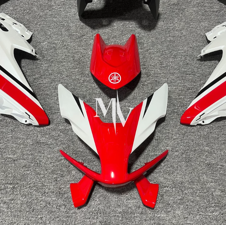 Yamaha TMAX560 2022 - 2025 Red with White & Black ABS Fairings | Motovation Frgs - Image 7