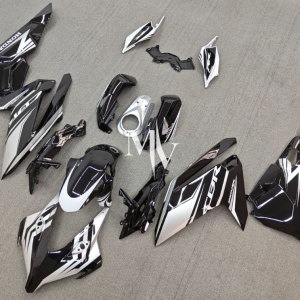 Honda CBR250RR 2017-2025 Black with Silver ABS Fairings | Motovation Frgs