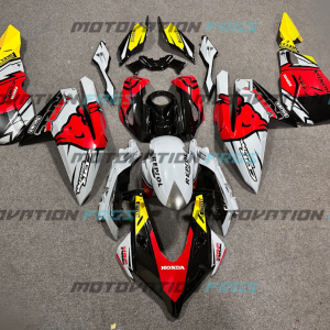 Honda CBR250RR 2017-2025 Red with Grey & Yellow ABS Fairings | Motovation Frgs