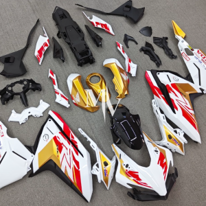 Honda CBR250RR 2017-2025 White with Gold & Red ABS Fairings | Motovation Frgs