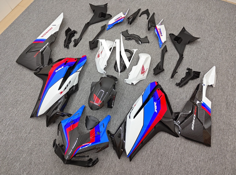 Honda CBR250RR 2017-2025 Carbon Look Trico ABS Fairings | Motovation Frgs - Image 7