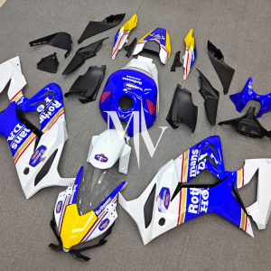 Honda CBR650R 19-24 Blue with White ABS Fairings | Motovation Frgs