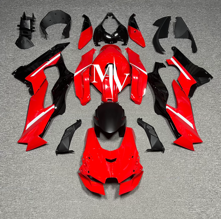 Kawasaki ZX10R 2021-2025 Red ABS Fairings | Motovation Frgs