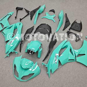 Kawasaki ZX6R 2009-2012 Turquoise ABS Fairings | Motovation Frgs