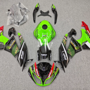 Kawasaki ZX6R 2009-2012 Green ABS Fairings | Motovation Frgs
