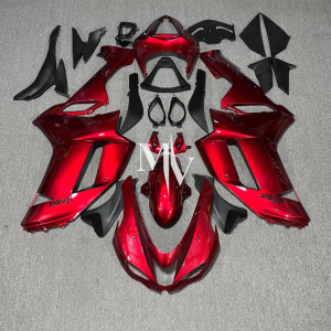 Kawasaki ZX6R 2007-2008 Red ABS Fairings | Motovation Frgs