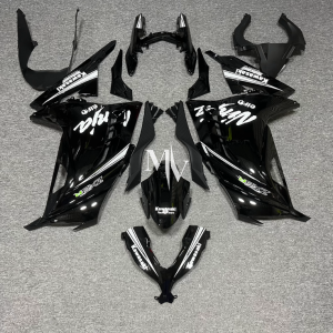 Kawasaki NINJA 250 2013-2017 Black ABS Fairings | Motovation Frgs