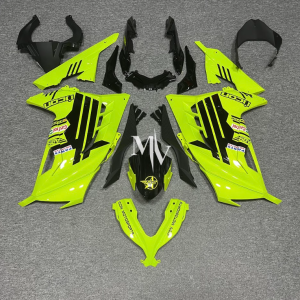 Kawasaki NINJA 250 2013-2017 Neon Green ABS Fairings | Motovation Frgs