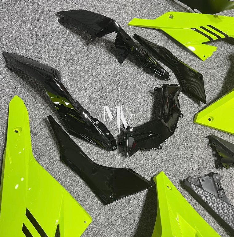 Kawasaki NINJA 250 2013-2017 Neon Green ABS Fairings | Motovation Frgs - Image 3