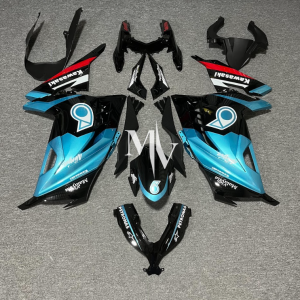 Kawasaki NINJA 250 2013-2017 Petronas Teal Blue ABS Fairings | Motovation Frgs