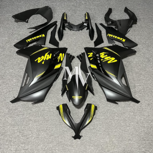 Kawasaki NINJA 250 2013-2017 Matte Black ABS Fairings | Motovation Frgs