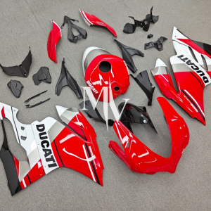 Ducati Panigale 959/1299 2015-2018 Red with White ABS Fairings | Motovation Frgs
