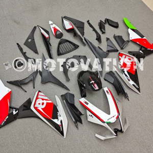 Aprilia Rsx4 2016-2018 White with Red ABS Fairings | Motovation Frgs