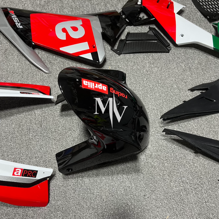 Aprilia Rsx4 2016-2018 White with Red ABS Fairings | Motovation Frgs - Image 4