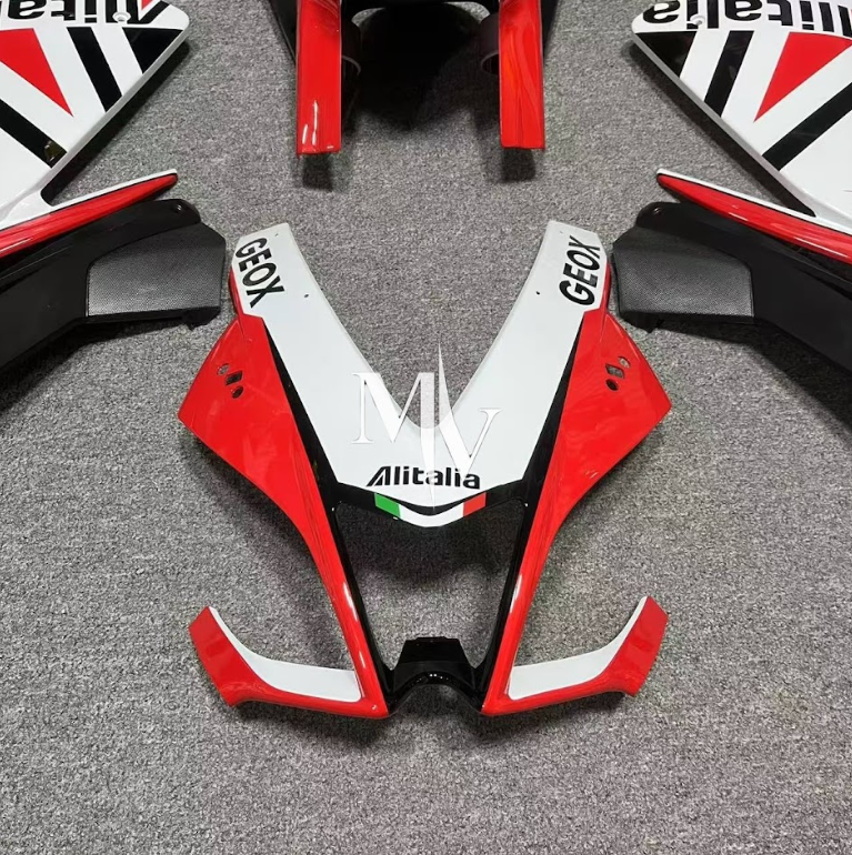 Aprilia Rsx4 2009-2014 Red with White ABS Fairings | Motovation Frgs - Image 5