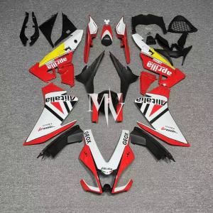 Aprilia Rsx4 2009-2014 Red with White ABS Fairings | Motovation Frgs