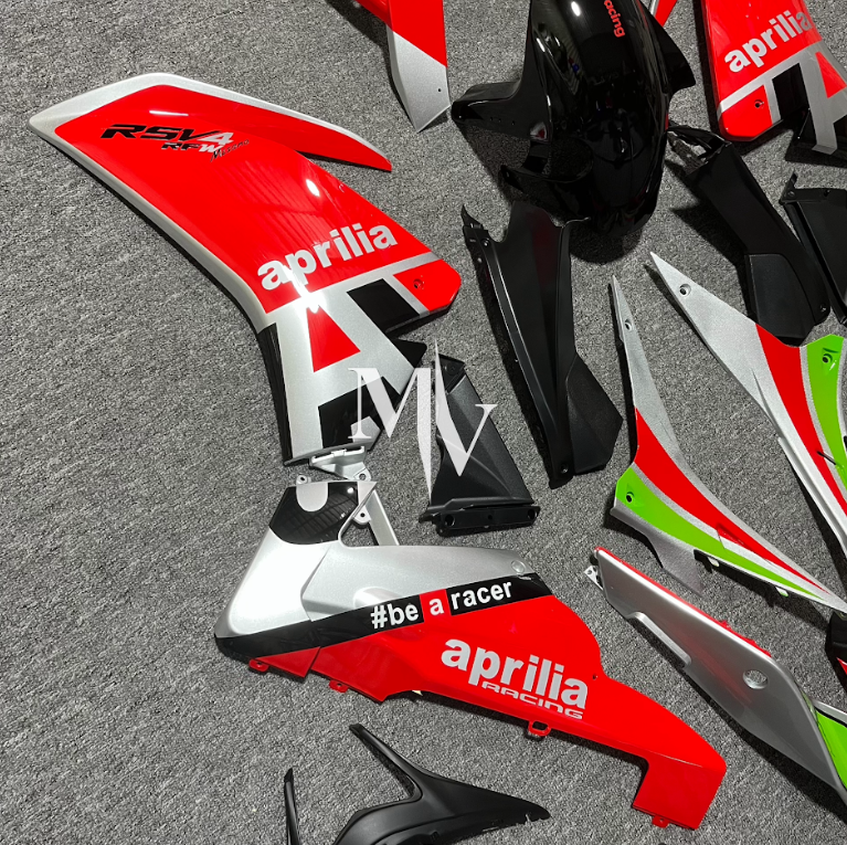 Aprilia Rsx4 2009-2014 Red with Green ABS Fairings | Motovation Frgs - Image 5