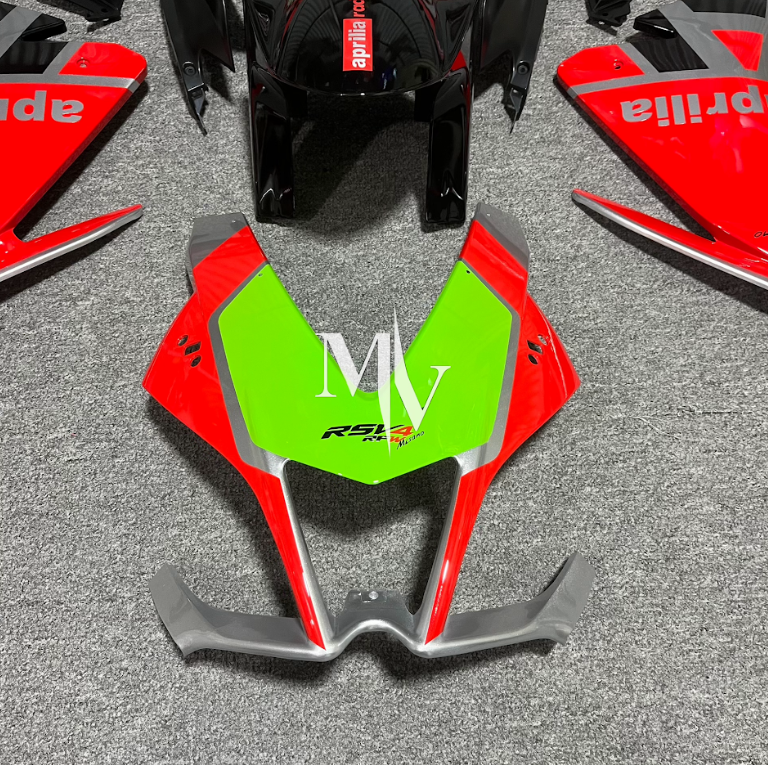 Aprilia Rsx4 2009-2014 Red with Green ABS Fairings | Motovation Frgs - Image 7