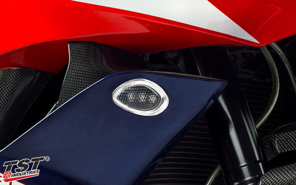 TST LED HALO-1 Flushmount Turn Signals for Honda CBR600RR 2007-2012 - Image 4